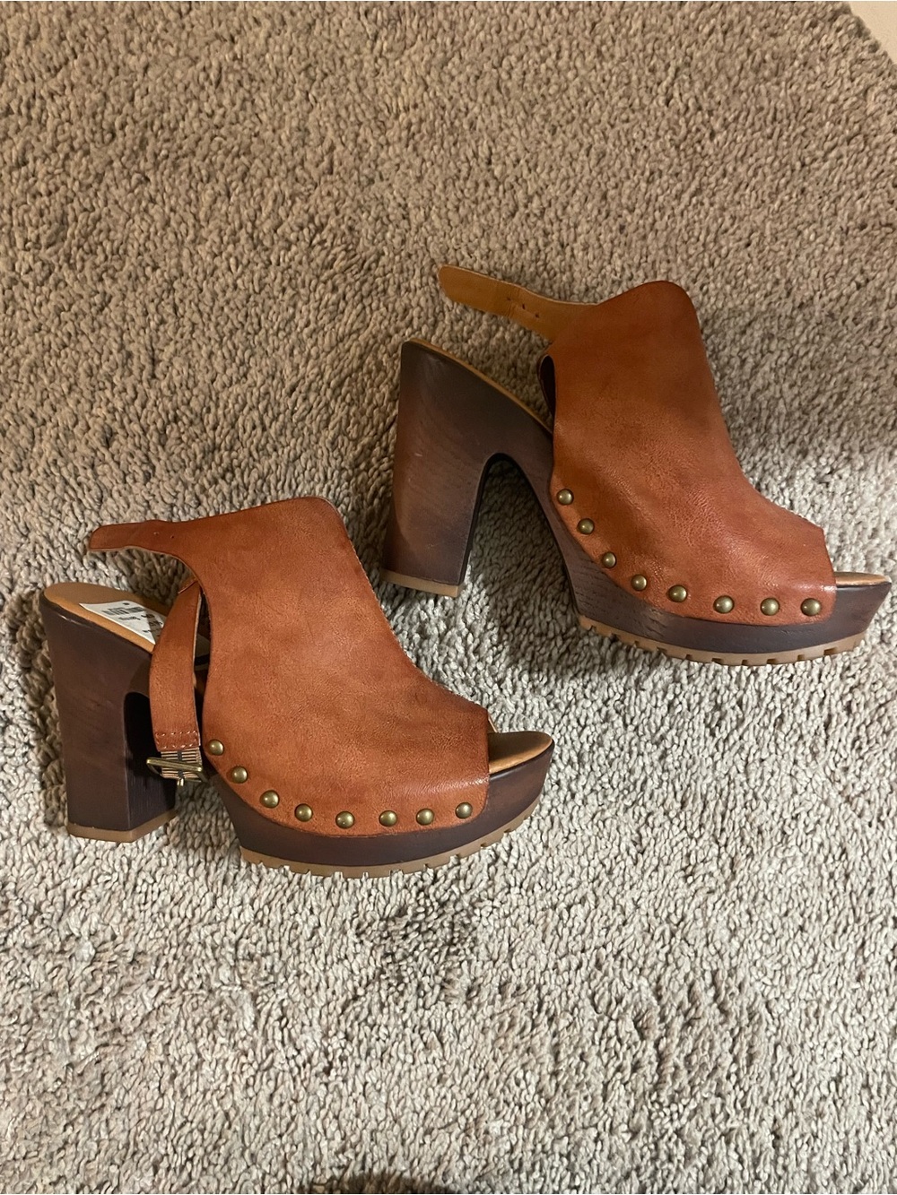 Brown heels